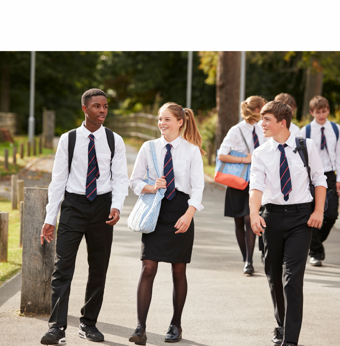 School students preparing for AI-powered learning