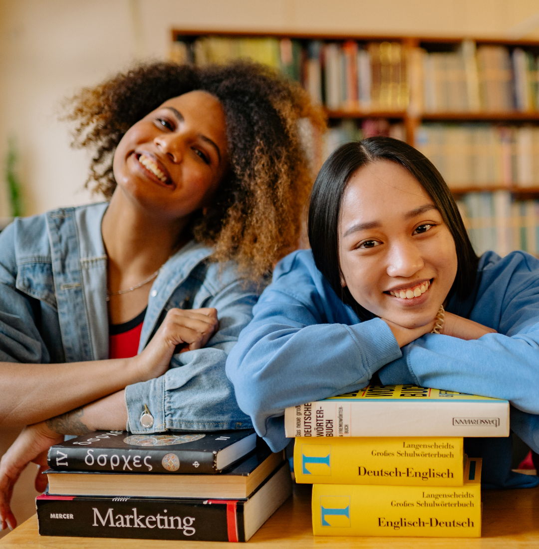 Students studying and using AI tools to improve academic results